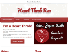 Tablet Screenshot of heartthrobrun.com